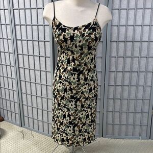 M Collection Stylish Floral Slip Dress, Size Medium